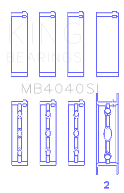 King Engine Bearings MB4040SI1.0
