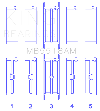 King Engine Bearings MB5518AM 030