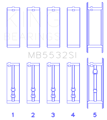 King Engine Bearings MB5532SI
