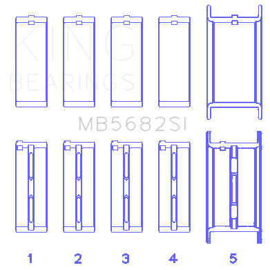 King Engine Bearings MB5682SI 030