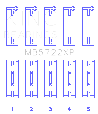 King Engine Bearings MB5722XP STDX