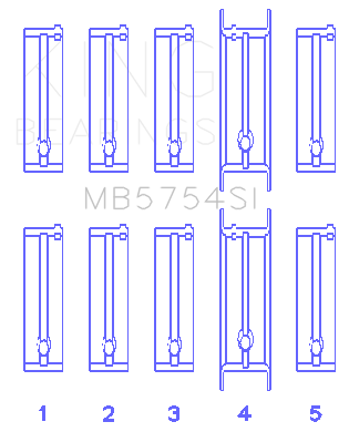 King Engine Bearings MB5754SI0.5