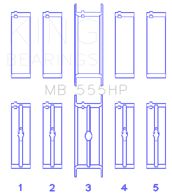 King Engine Bearings MB 555HP STDX