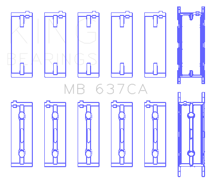 King Engine Bearings MB 637CA