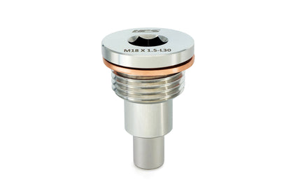 HPS Performance 304 Stainless Steel Magnetic Drain Plug With 5000 Gauss Neodymium Magnet MDP-M18x150-L30