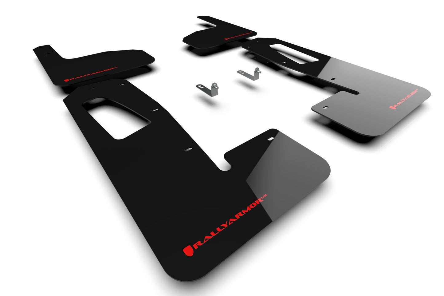 Rally Armor MF18-UR-BLK/RD - 2022 Rivian R1T - Black Mud Flap/Red Logo