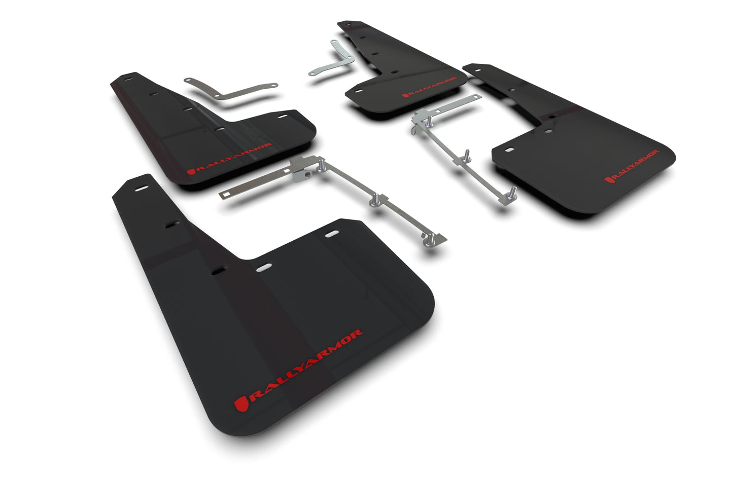 Rally Armor MF74-UR-BLK/RD - 2020-22 Toyota GR Yaris Hatch - Black Mud Flap/Red Logo