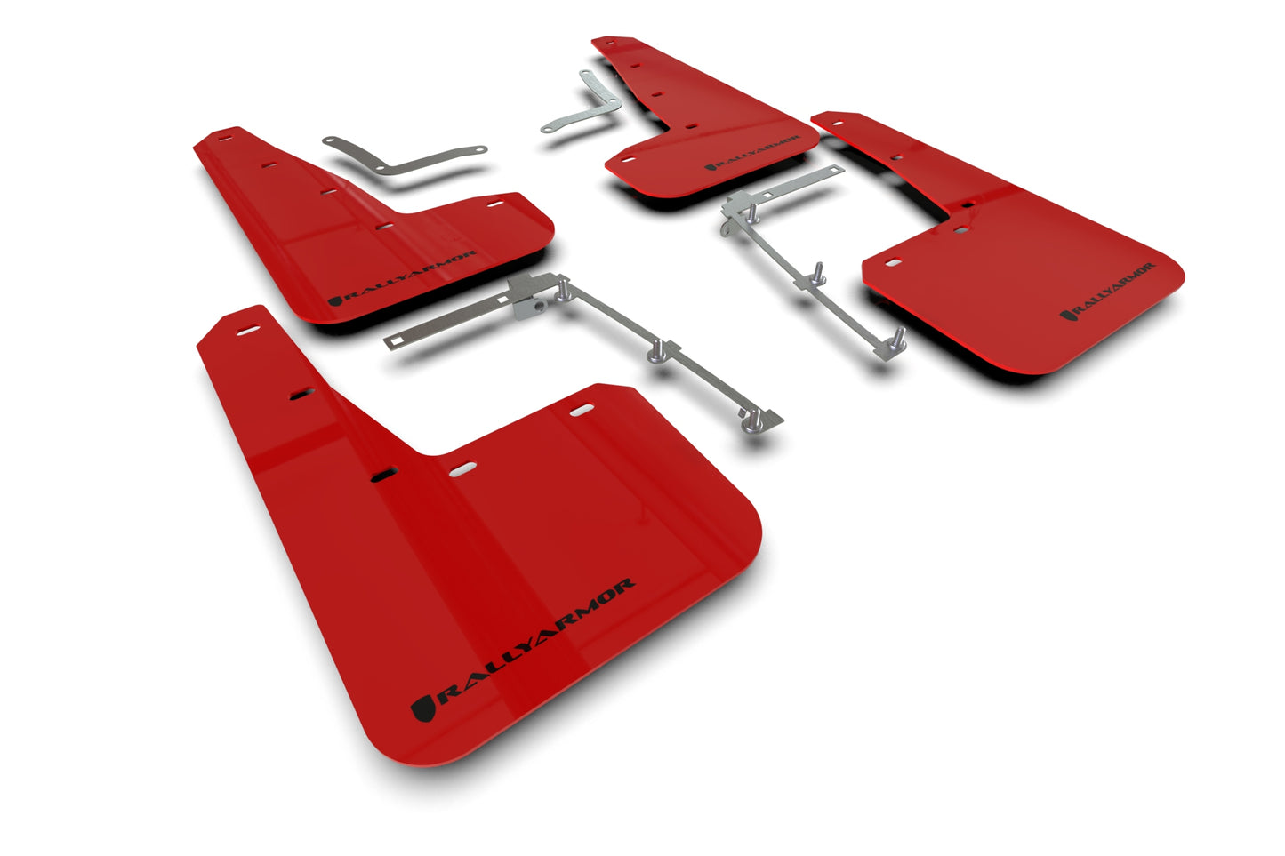 Rally Armor MF74-UR-RD/BLK - 2020-22 Toyota GR Yaris Hatch - Red Mud Flap/Black Logo