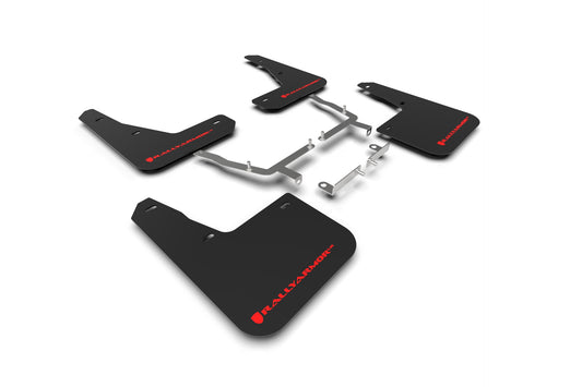 Rally Armor MF77-UR-BLK/RD - 2019-22 Mk4 Ford Focus ST Hatchback - Black Mud Flap/Red Logo