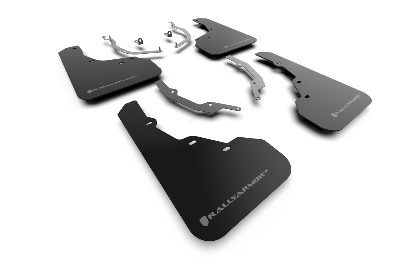 Rally Armor MF78-UR-BLK-GRY - 2022 Hyundai Santa Cruz - Black Mud Flap/Grey Logo