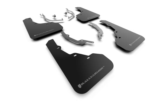 Rally Armor MF78-UR-BLK-GRY - 2022 Hyundai Santa Cruz - Black Mud Flap/Grey Logo