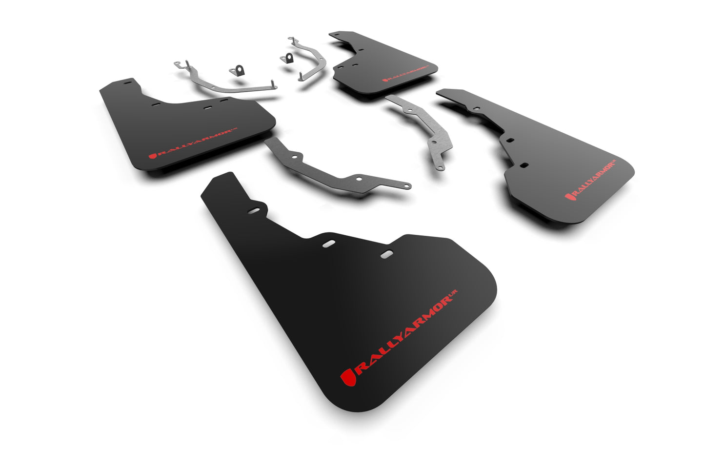 Rally Armor MF78-UR-BLK-RD - 2022 Hyundai Santa Cruz - Black Mud Flap/Red Logo