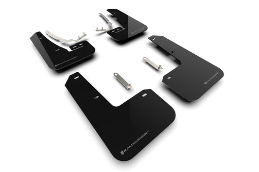 Rally Armor MF80-UR-BLK/GRY - 2022 VW MK8 Golf GTI & R - Black Mud Flap/Grey Logo