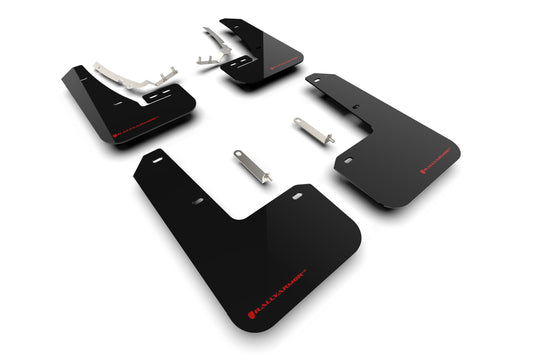 Rally Armor MF80-UR-BLK/RD - 2022 VW MK8 Golf GTI & R - Black Mud Flap/Red Logo