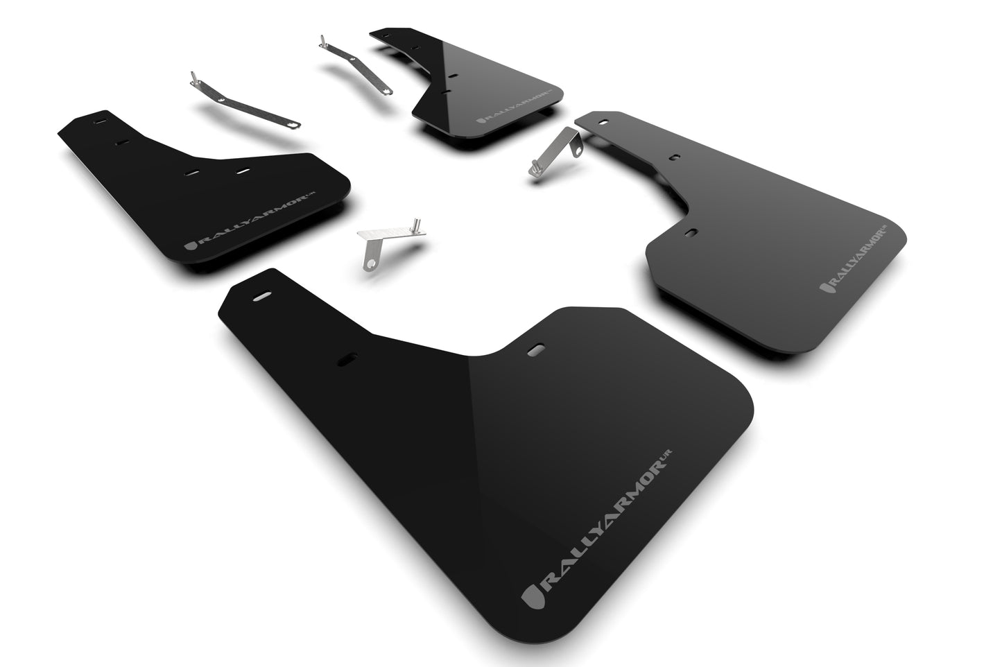 Rally Armor MF82-UR-BLK/GRY - 2022+ Subaru Forester & Forester Wilderness - Black Mud Flap/Grey Logo