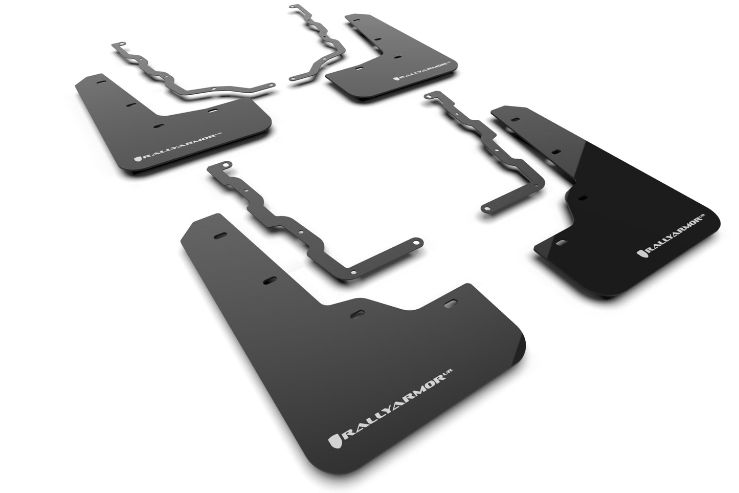 Rally Armor MF86-UR-BLK-WH - 2020-22 Ford Puma ST - Black Mud Flap/White Logo