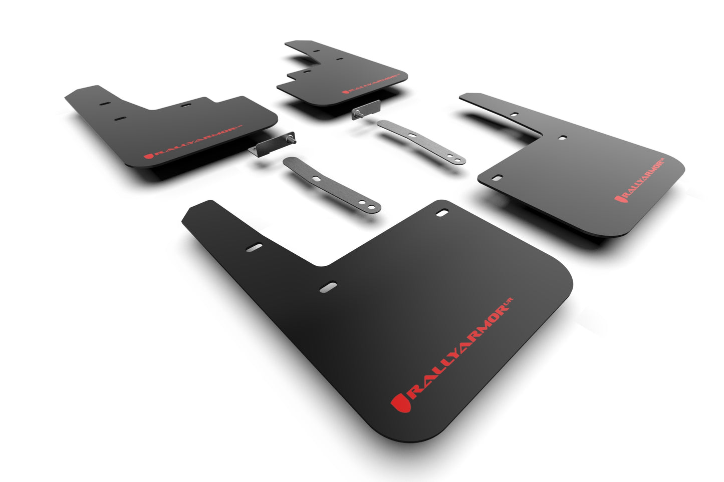 Rally Armor MF93-UR-BLK/RD - 2022 Hyundai Kona N Line - Black Mud Flap/Red Logo