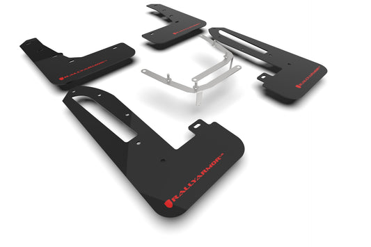 Rally Armor MF97-UR-BLK-RD - 2023+ Honda Civic Type R - Black Mud Flap/Red Logo