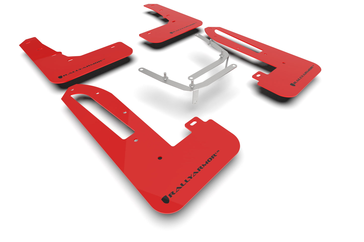 Rally Armor MF97-UR-RD-BLK - 2023+ Honda Civic Type R - Red Mud Flap/Black Logo