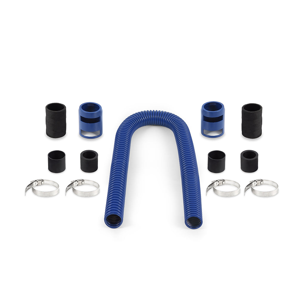 Mishimoto Universal Flexible Stainless Steel Radiator Hose Kit, 36", Blue MMAH-U36BL