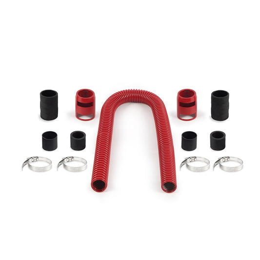 Mishimoto Universal Flexible Stainless Steel Radiator Hose Kit, 36", Red MMAH-U36RD
