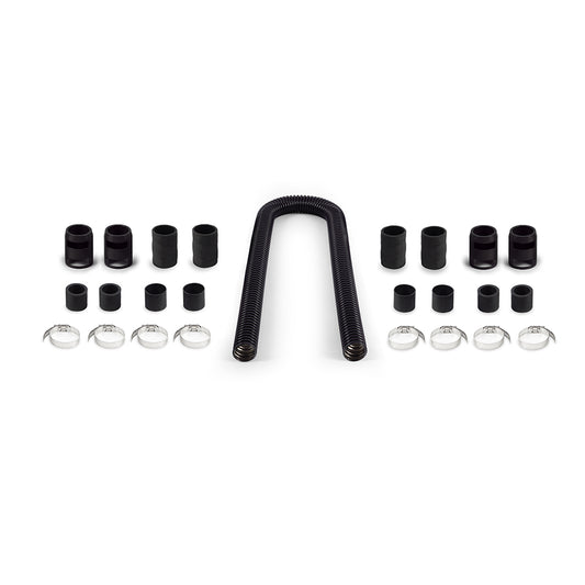 Mishimoto Universal Flexible Stainless Steel Radiator Hose Kit, 48", Black MMAH-U48BK