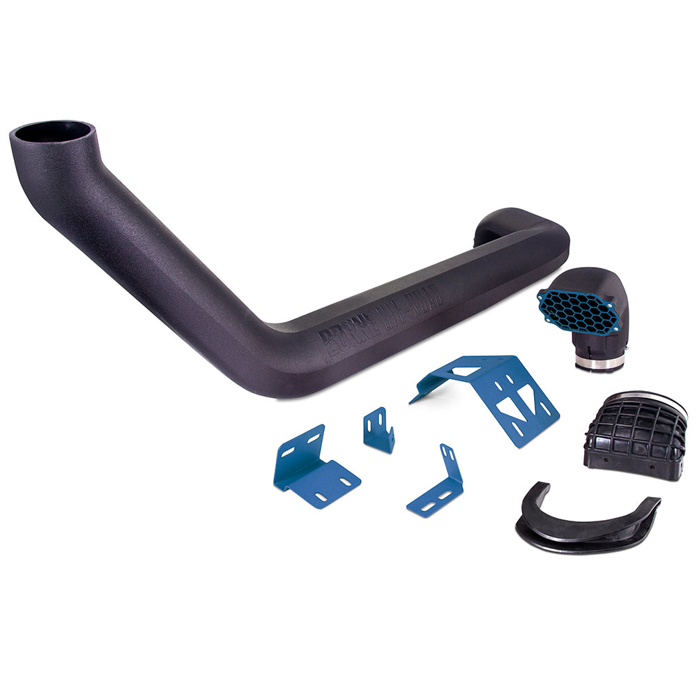 Mishimoto Jeep Wrangler JL Snorkel, 2018+, Micro-Wrinkle Blue MMAI-JL-18NMWBL
