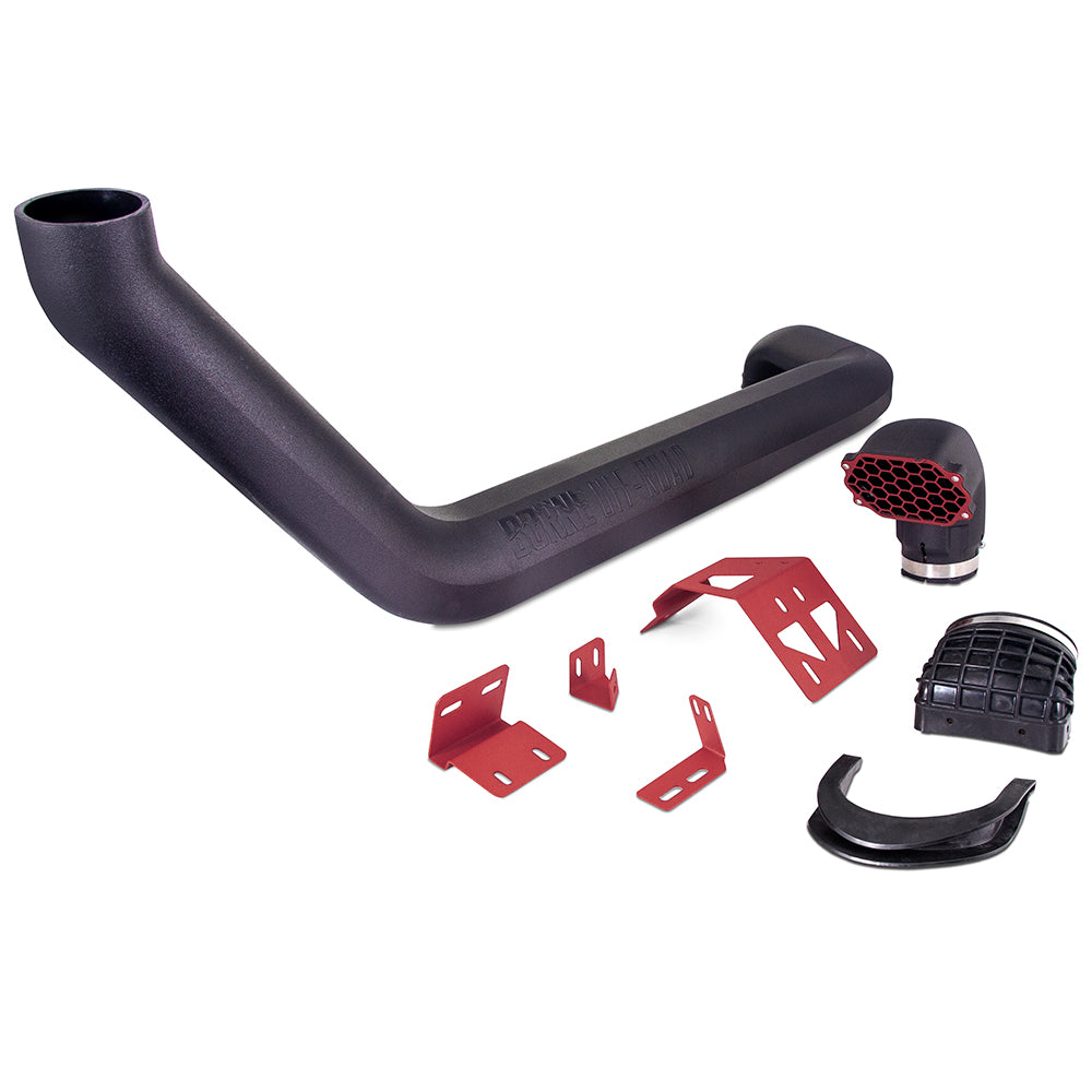 Mishimoto Jeep Wrangler JL Snorkel, 2018+, Micro-Wrinkle Red MMAI-JL-18NMWRD