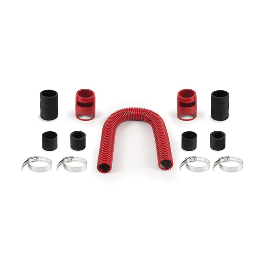 Mishimoto Universal Flexible Stainless Steel Radiator Hose Kit, 24", Red MMAH-U24RD