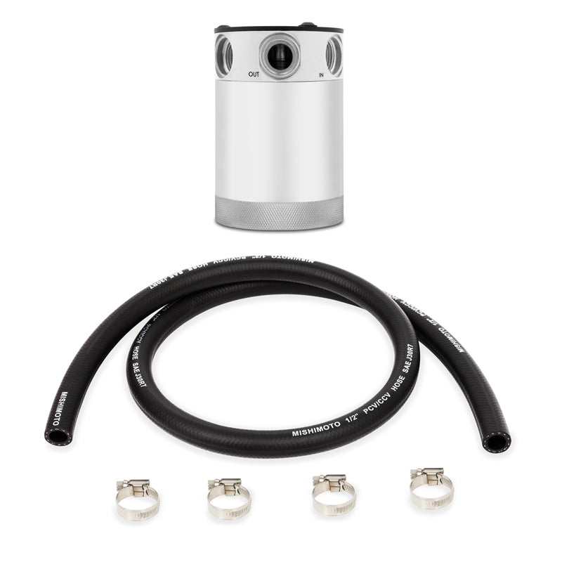 Mishimoto Compact Baffled Oil Catch Can, 3-Port MMBCC-CBTHR-PH