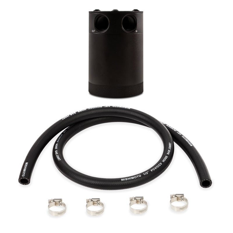 Mishimoto Compact Baffled Oil Catch Can, 2-Port MMBCC-CBTWO-BKH