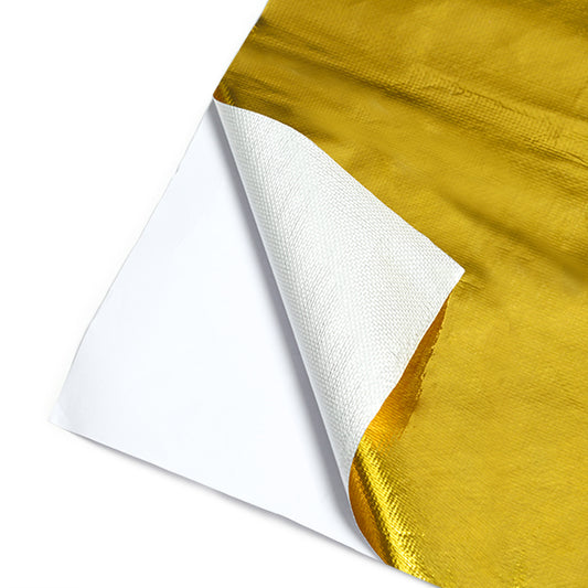 Mishimoto Gold Reflective Barrier with Adhesive Backing, 24inx24in MMHP-GRB-2424