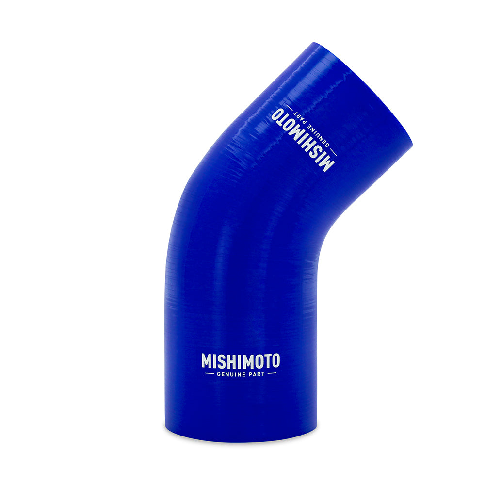 Mishimoto 45-Degree Silicone Transition Coupler, 2.25-in to 2.50-in, Blue MMCP-R45-22525BL