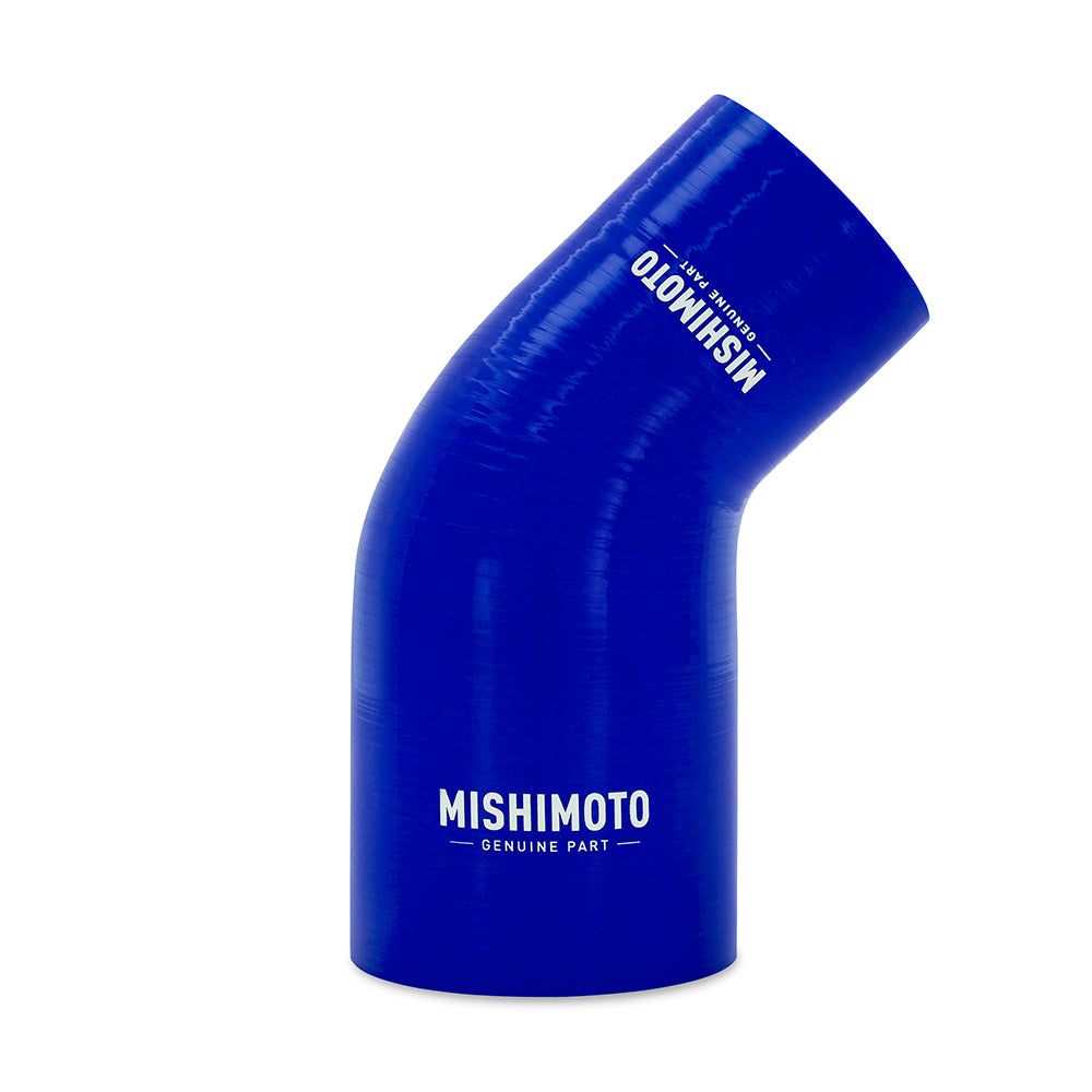 Mishimoto 45-Degree Silicone Transition Coupler, 2.25-in to 3.00-in, Blue MMCP-R45-22530BL