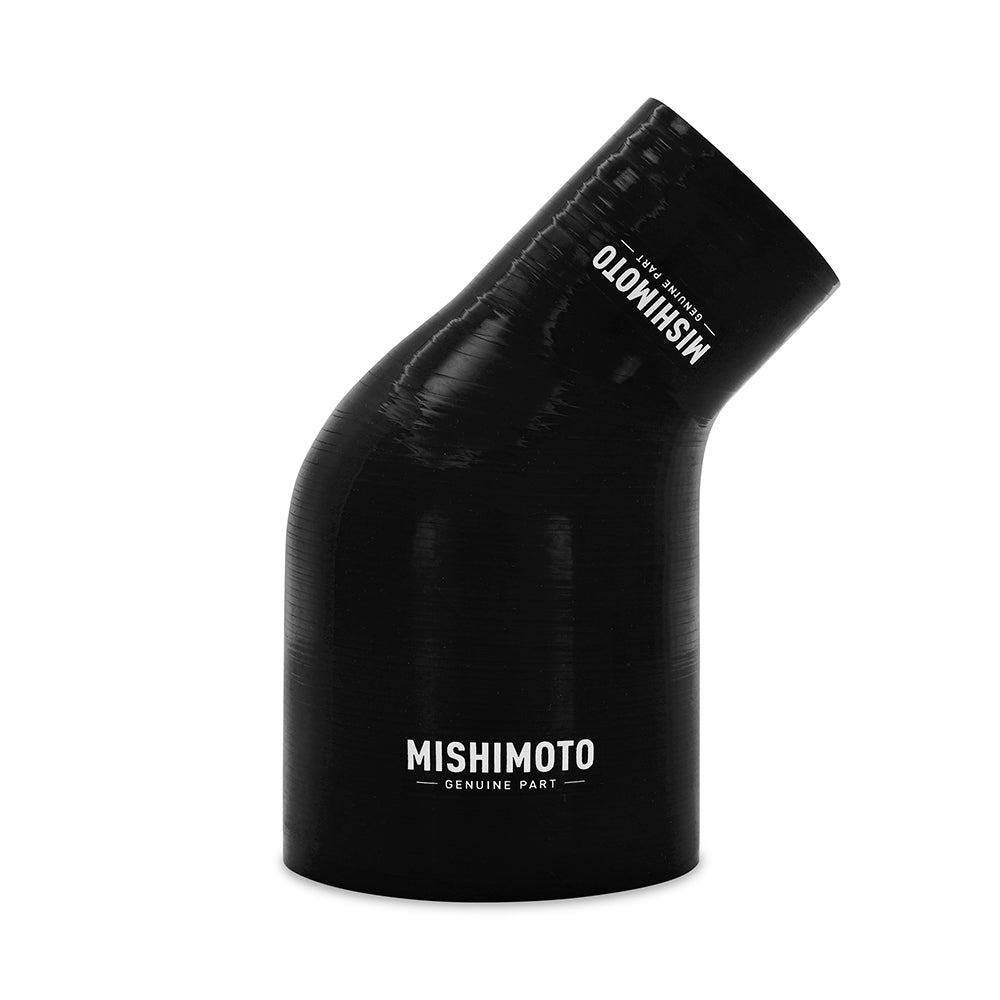 Mishimoto 45-Degree Silicone Transition Coupler, 2.50-in to 4.00-in, Black MMCP-R45-2540BK