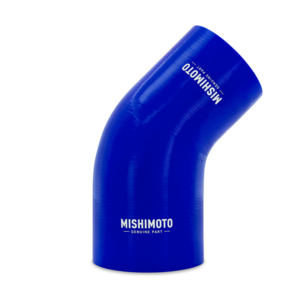 Mishimoto 45-Degree Silicone Transition Coupler, 3.00-in to 3.75-in, Blue MMCP-R45-30375BL