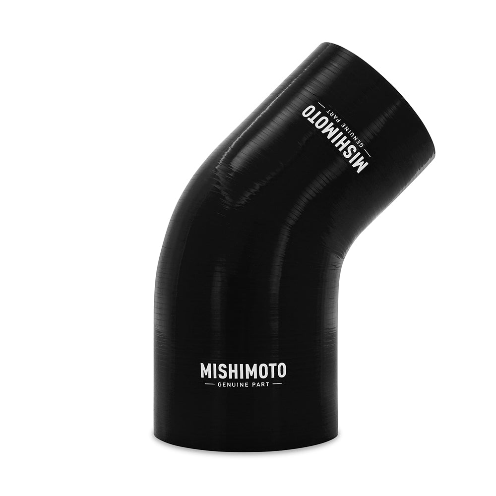 Mishimoto 45-Degree Silicone Transition Coupler, 3.00-in to 4.00-in, Black MMCP-R45-3040BK