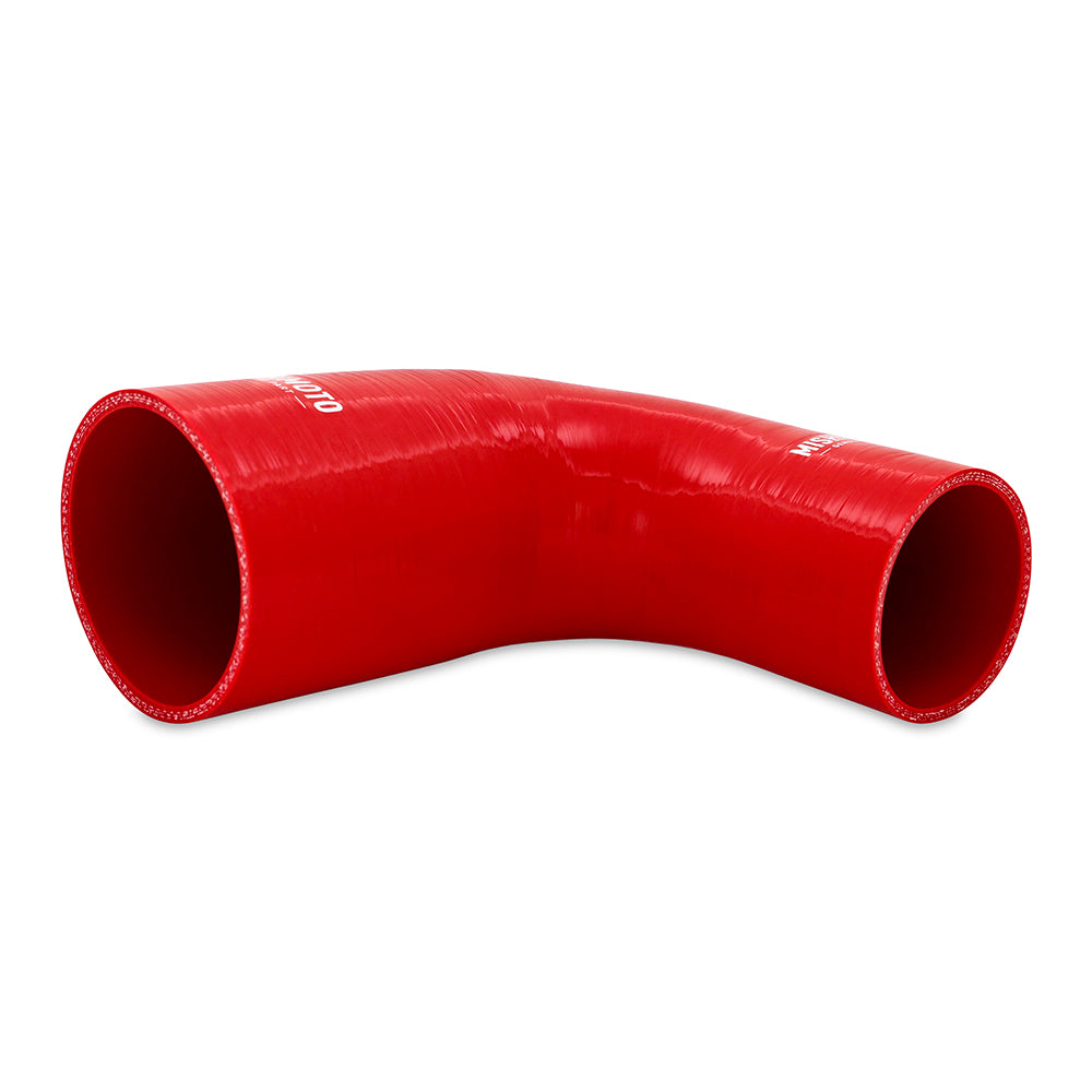 Mishimoto 90-Degree Silicone Transition Coupler, 2.50-in to 3.50-in, Red MMCP-R90-2535RD