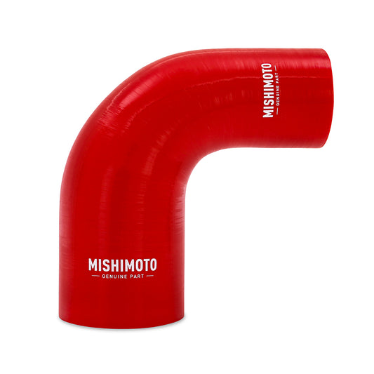 Mishimoto 90-Degree Silicone Transition Coupler, 3.00-in to 3.50-in, Red MMCP-R90-3035RD