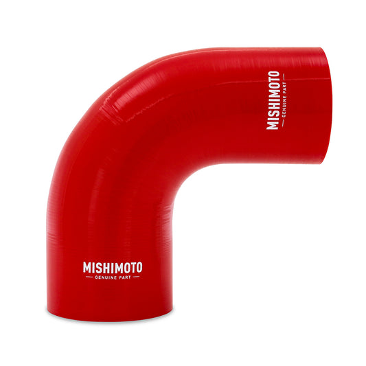 Mishimoto 90-Degree Silicone Transition Coupler, 3.00-in to 4.00-in, Red MMCP-R90-3040RD