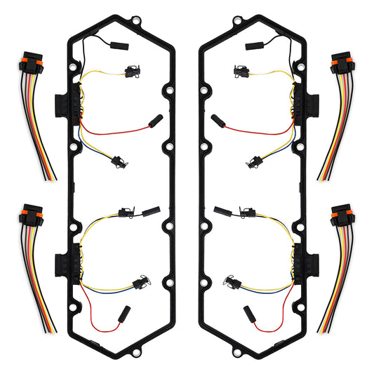 Mishimoto Glow Plug Harness - Valve Cover Gasket Set, fits Ford Powerstroke 7.3L 1994-1997 MMGH-F2D-94