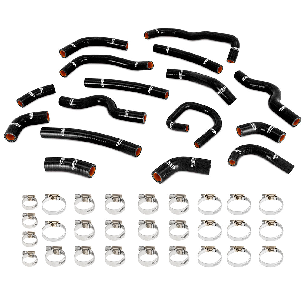 Mishimoto Silicone Heater Hose Kit, fits Toyota Land Cruiser 4.7L 1998-2002, Black MMHOSE-LCR-99HHBK