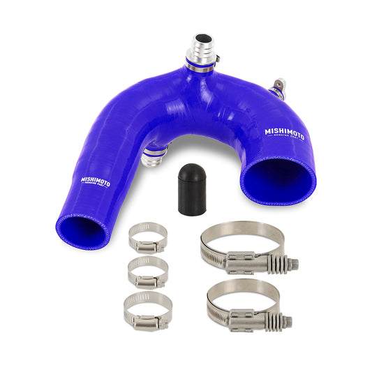 Mishimoto Silicone Intake J-Tube, Fits Polaris RZR XP Turbo 2016+, Blue MMHOSE-RZR-16AIBL