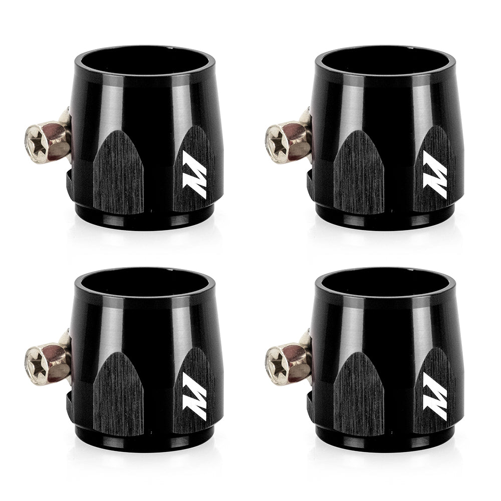 Mishimoto '-6AN Hex Hose Finisher Clamp Set, Black MMHXF-06-4-BK