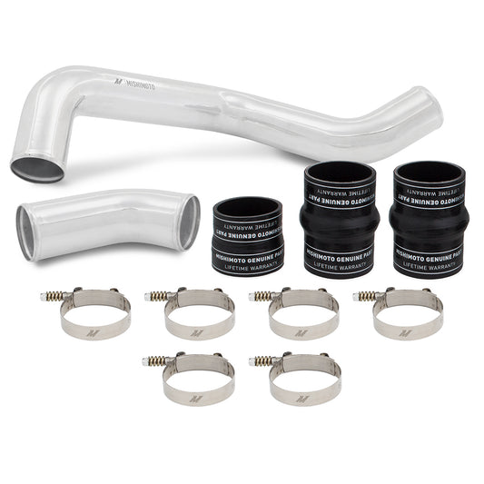 Mishimoto Hot-Side Intercooler Pipe and Boot Kit, fits 6.6L Duramax L5P '17-'19, Polished MMICP-DMAX-17HP