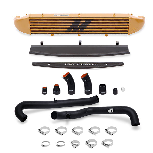 Mishimoto Ford Fiesta ST Performance Intercooler Kit, 2014-2019 Black Pipes, Gold Cooler MMINT-FIST-14KBG