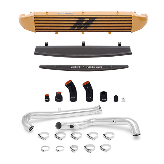 Mishimoto Ford Fiesta ST Intercooler Kit, 2014-2019 Polished Pipes, Gold Cooler MMINT-FIST-14KPG