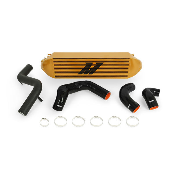 Mishimoto Ford Focus ST Intercooler Kit, 2013-2018, Gold Cooler, Black Pipes MMINT-FOST-13KBGD