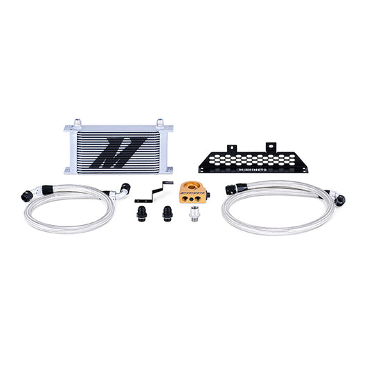Mishimoto Ford Focus ST Oil Cooler Kit, 2013-2018 Silver Thermostatic MMOC-FOST-13T