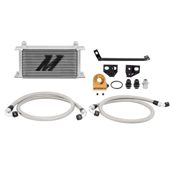 Mishimoto Ford Mustang EcoBoost Thermostatic Oil Cooler Kit, 2015-2017, Silver MMOC-MUS4-15T